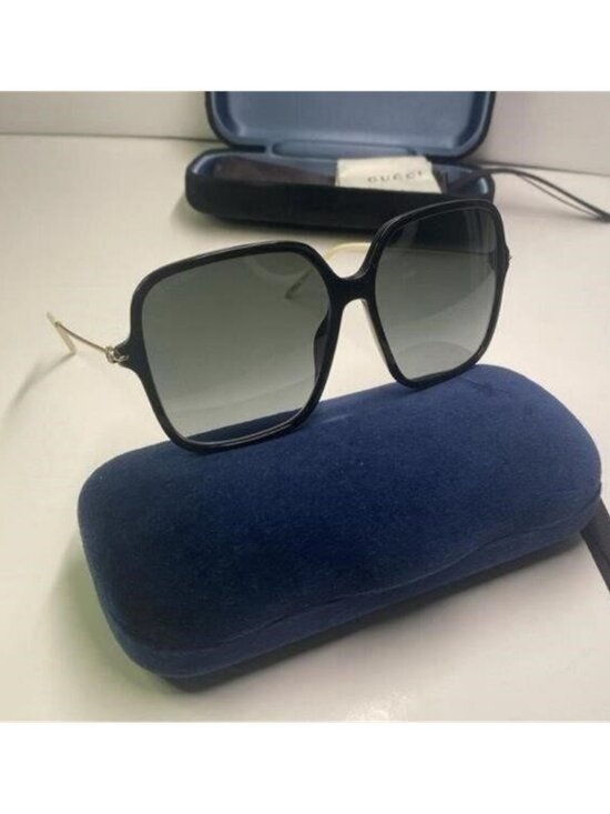 ?- New Authentic Gucci Grey Butterfly Ladies Sunglasses GG1267S 001 60 , descri main image 10
